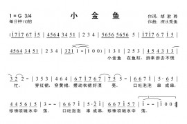 小金鱼简谱