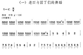 老四与团丁们的舞蹈（舞剧《红色娘子军》音乐选段）简谱