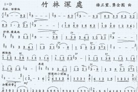 竹林深处简谱
