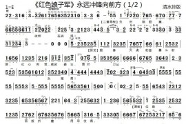 永远冲锋向前方1简谱