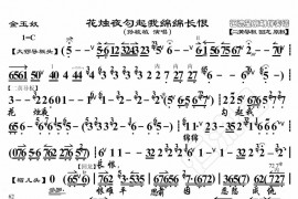 花烛夜勾起我绵绵长恨1简谱