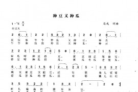 种豆又种瓜简谱