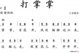 打掌掌简谱