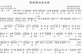 胡茄情泪别文姬(1)简谱