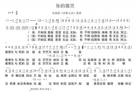 你的微笑简谱