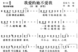 我爱的她不爱我简谱