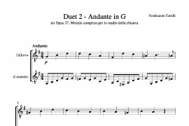 Metodo Completo Op.27-3（古典吉他二重奏练习·2）音乐简谱