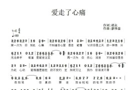 爱走了心痛音乐简谱