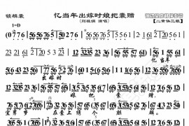 忆当年出嫁时娘把囊赠1简谱