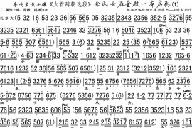 佘氏女在金殿一本启奏1简谱