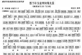 想当年为富绅何等光景简谱