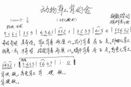 动物背上背的啥简谱