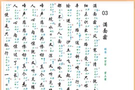 彩色工X谱《满面霜》简谱