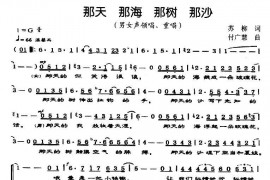 那天那海那树那沙简谱