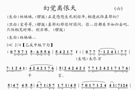 幻觉离恨天(6)简谱
