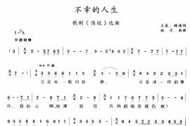 不幸的人生简谱