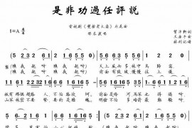 是非功过任评说简谱