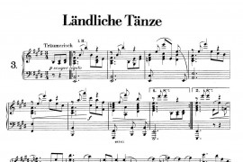 Landliche Tanzee Op.1（乡村舞曲·3. E大调）音乐简谱
