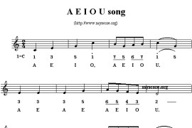 AEIOUsong简谱