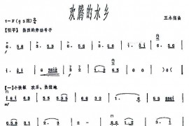欢腾的水乡音乐简谱