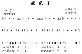 醒来了简谱