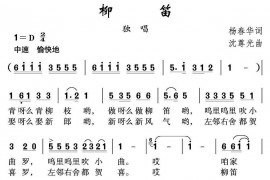 柳笛简谱