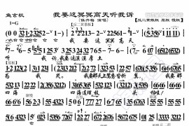 我要这冥冥高天听我诉1简谱