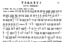 贤弟提起望家乡（《苏武牧羊》选段、琴谱）简谱