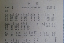 扑蝶简谱
