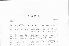 冬天的花简谱