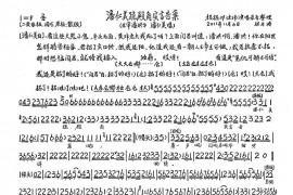 潘仁美跪殿角实言告禀（《审潘洪》选段、琴谱）简谱