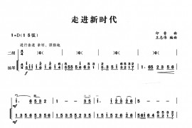走进新时代（二胡+扬琴伴奏）音乐简谱