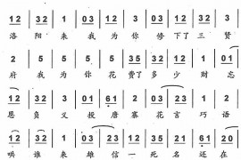 大吼一声绑帐外6简谱