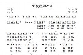 你说我帅不帅简谱
